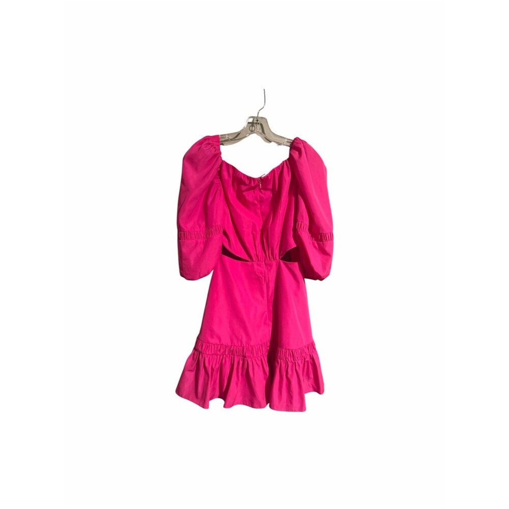 Alexis Bertana Puff Sleeve Cut Out Mini Dress Vacation Tropical Resort Wear - Picture 7 of 11